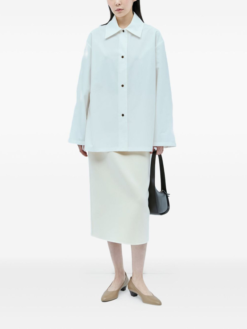 The Row zip-detail midi skirt outlook