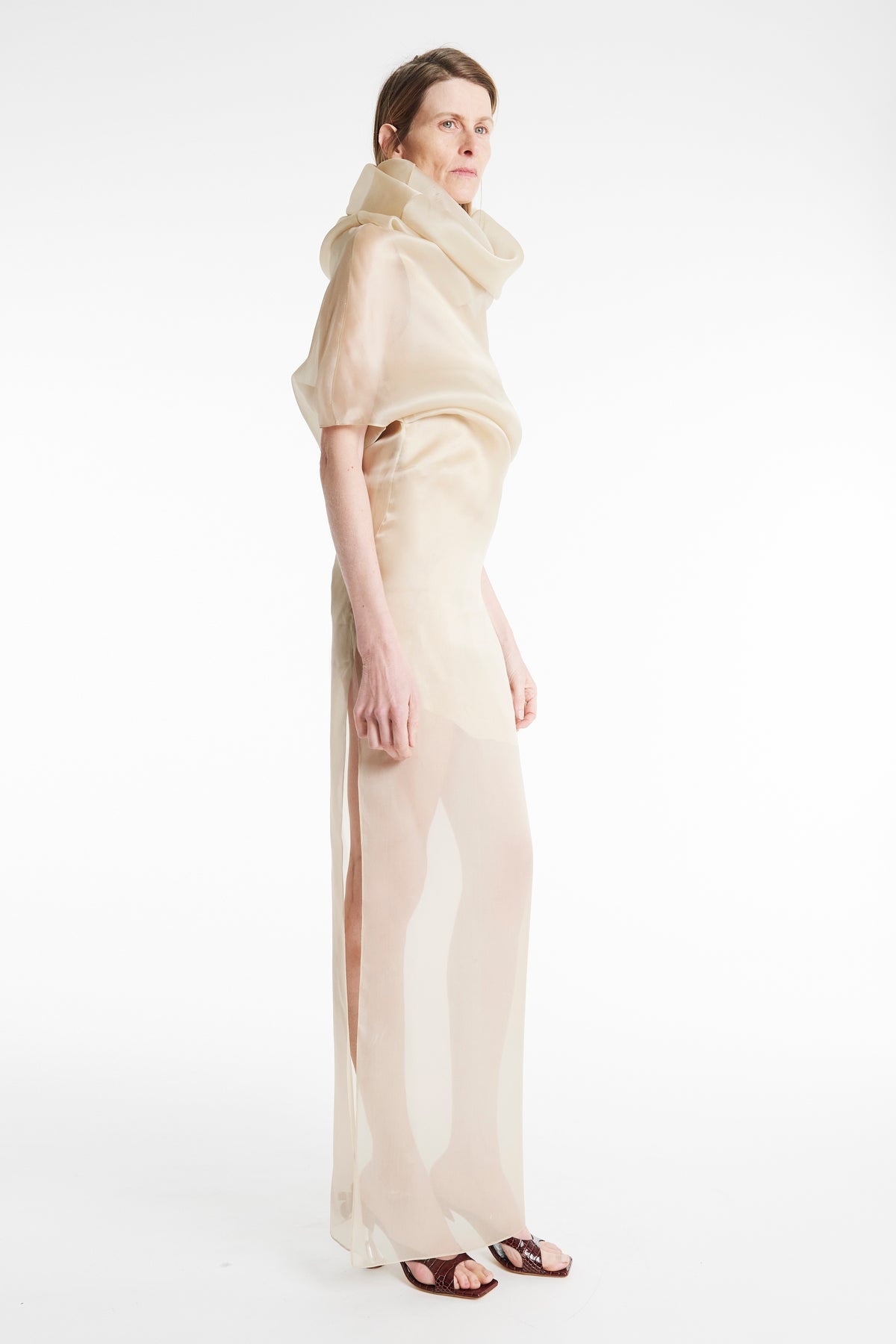 ORGANZA DRESS CHAMPAGNE - 7