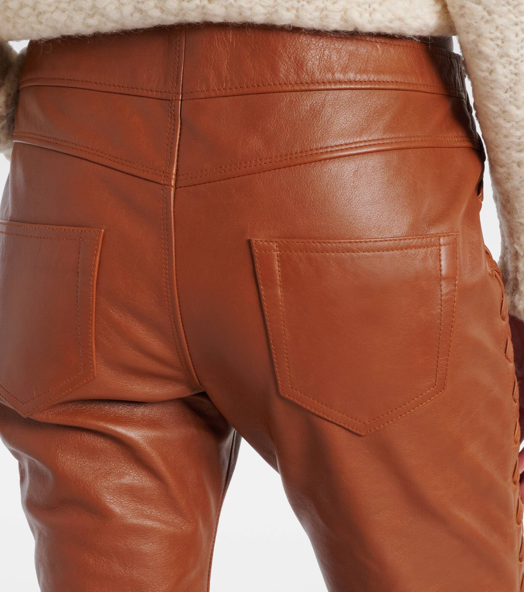 Cyerra leather slim pants - 6