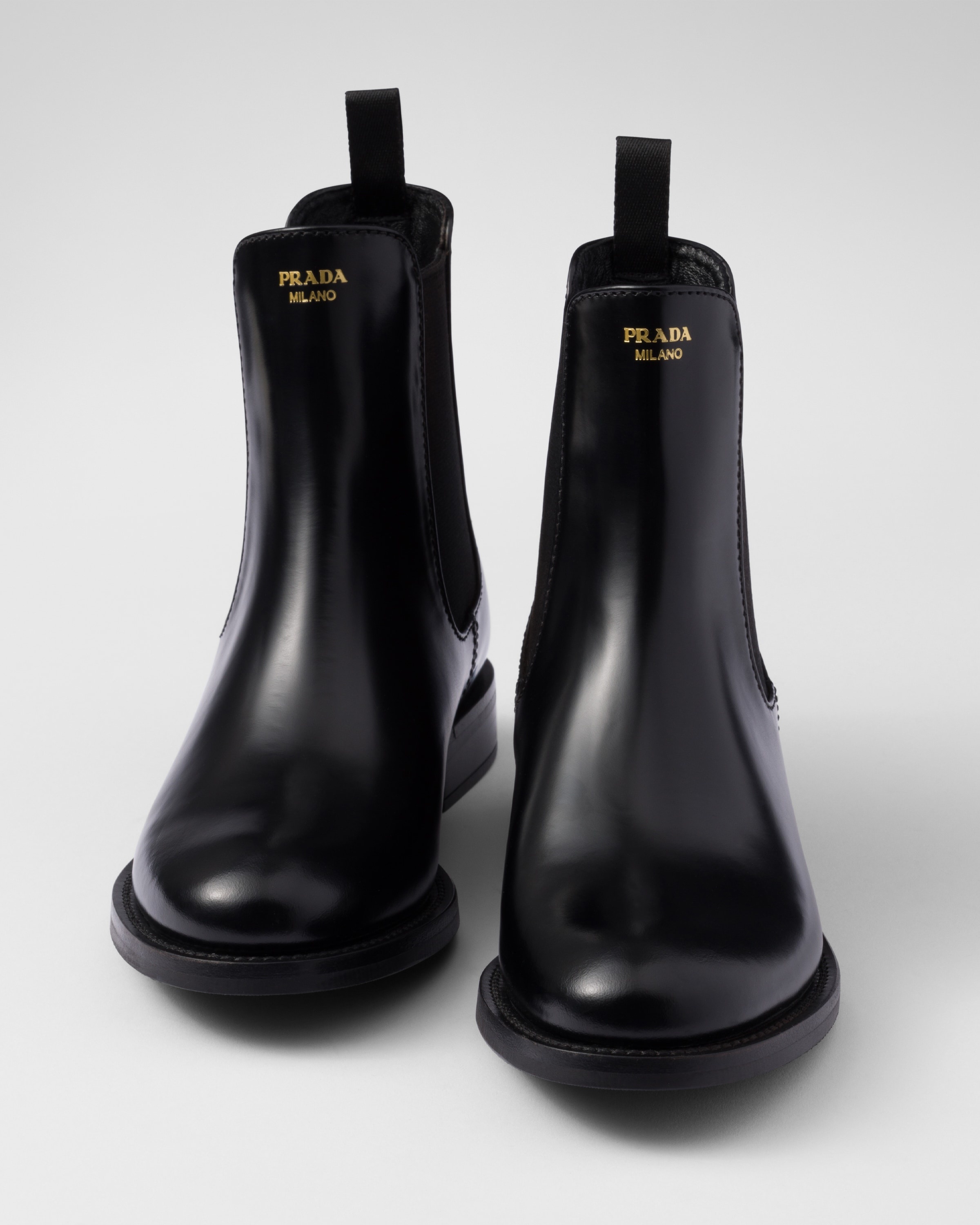 Brushed leather ankle boots - 5