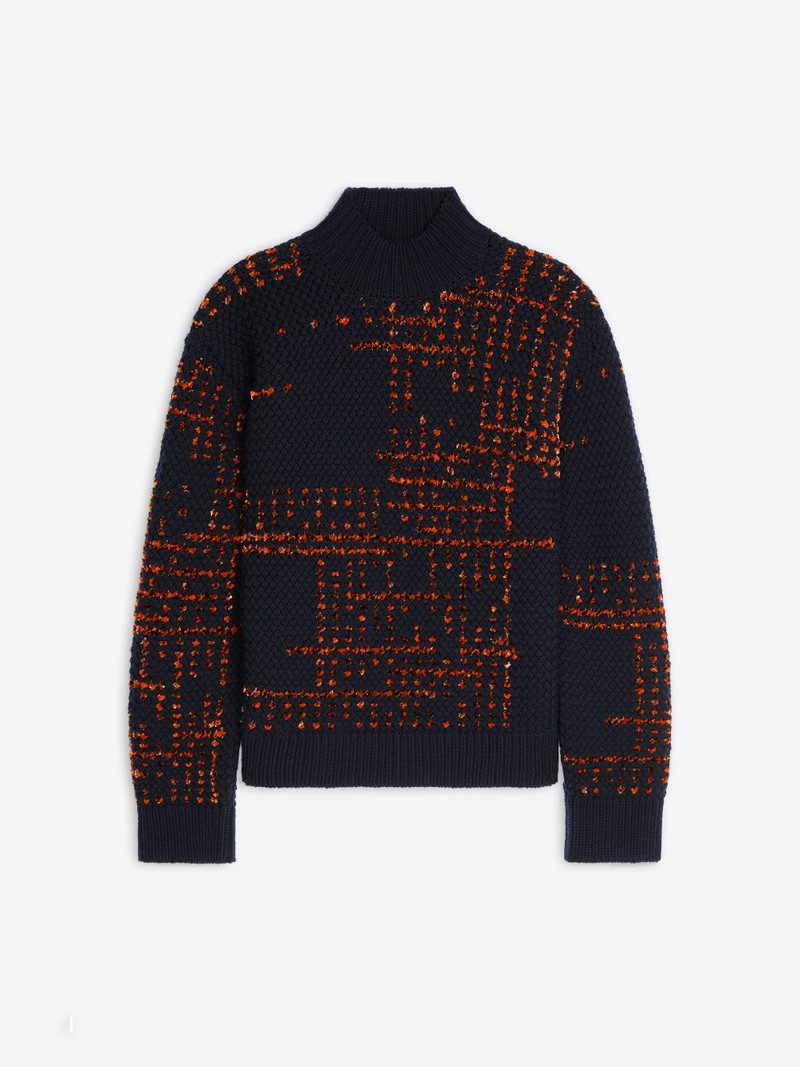 JACQUARD WOOL SWEATER 1