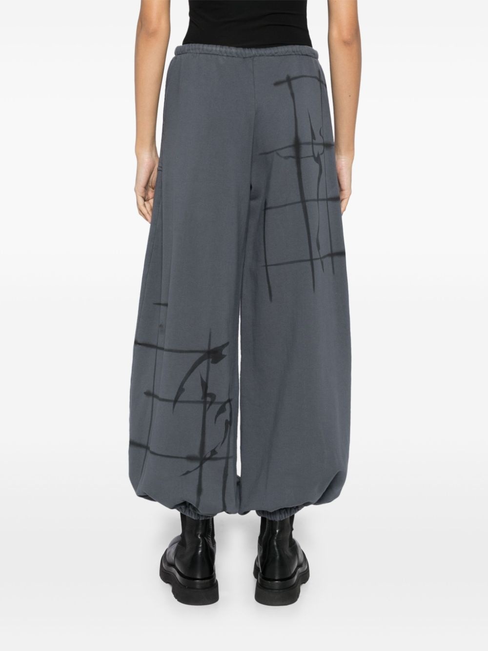 graphic print track pants - 4