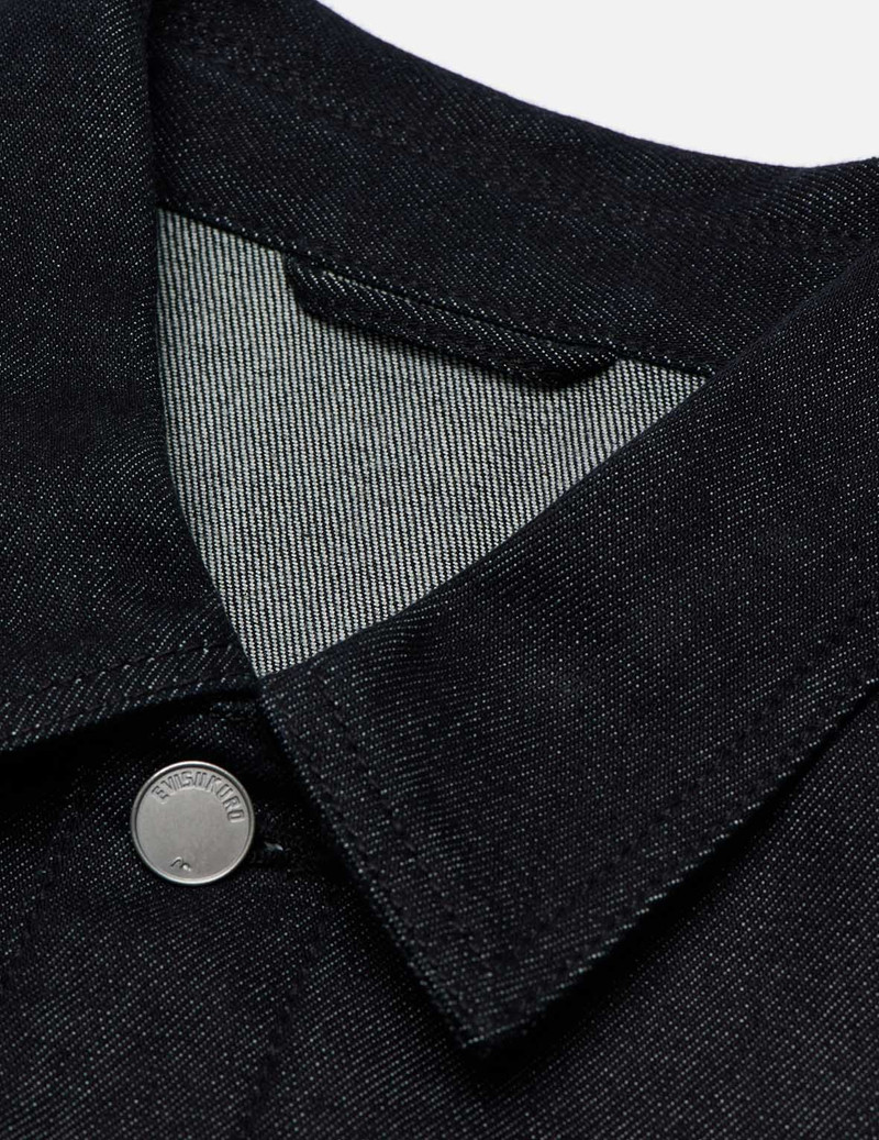 Hannya and Kamon Collage Print Denim Jacket 12