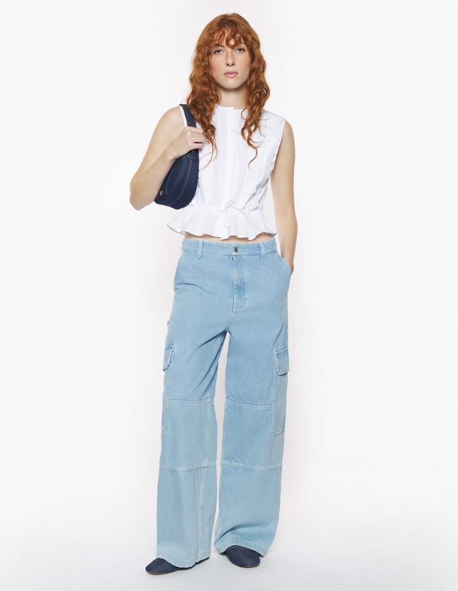 CRAFTED EMBROIDERY SLEEVELESS TOP - 2