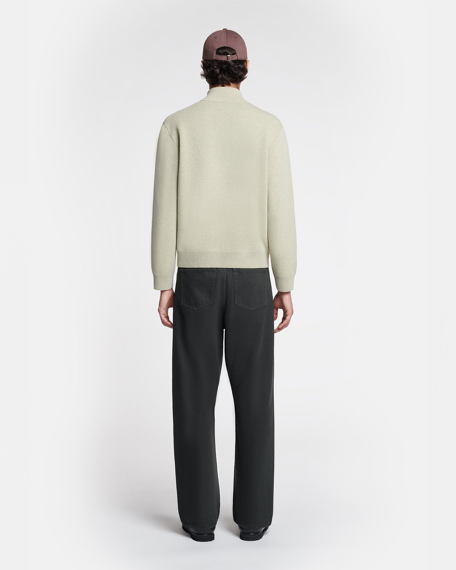Merino Wool Zip Cardigan - 5