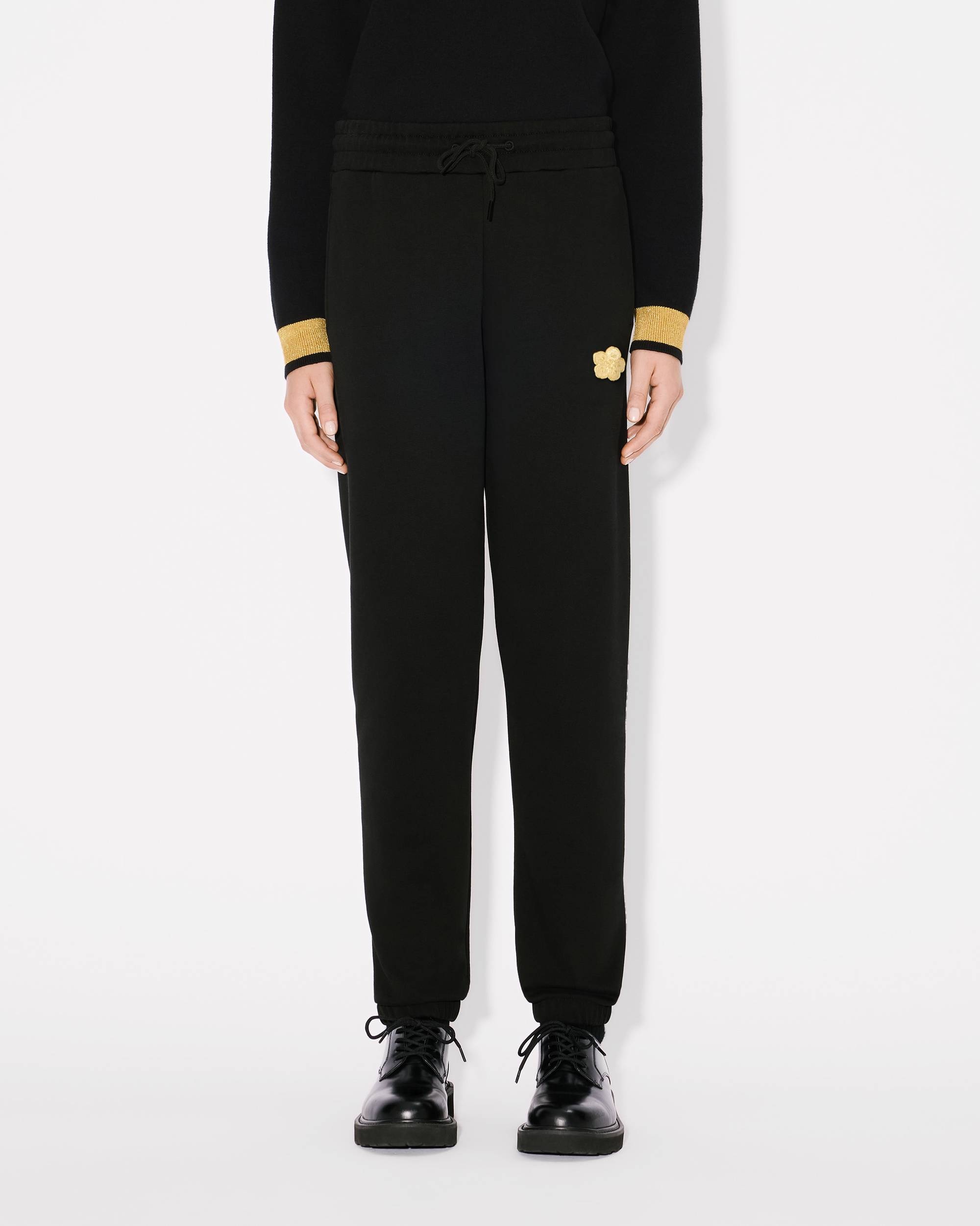 'Boke Flower' embroidered jogpants in cotton - 4