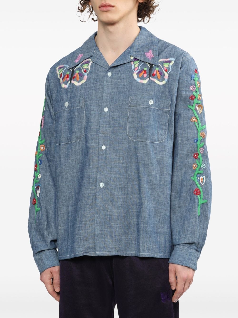 embroidered western shirt - 3