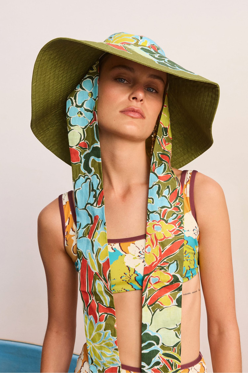 ALÉMAIS Solstice Wide Brim Tie Sunhat outlook