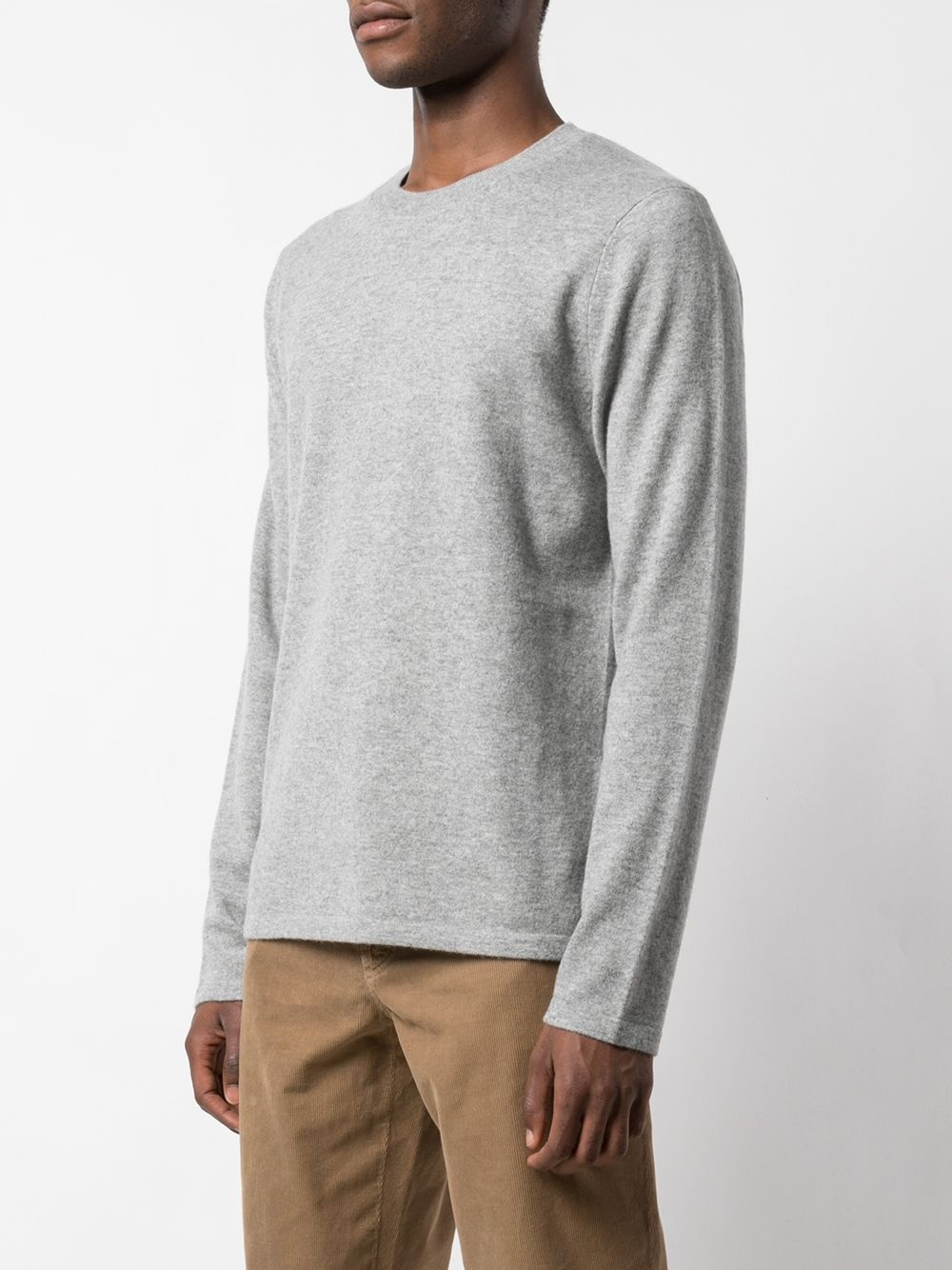 long-sleeve fitted sweater - 3