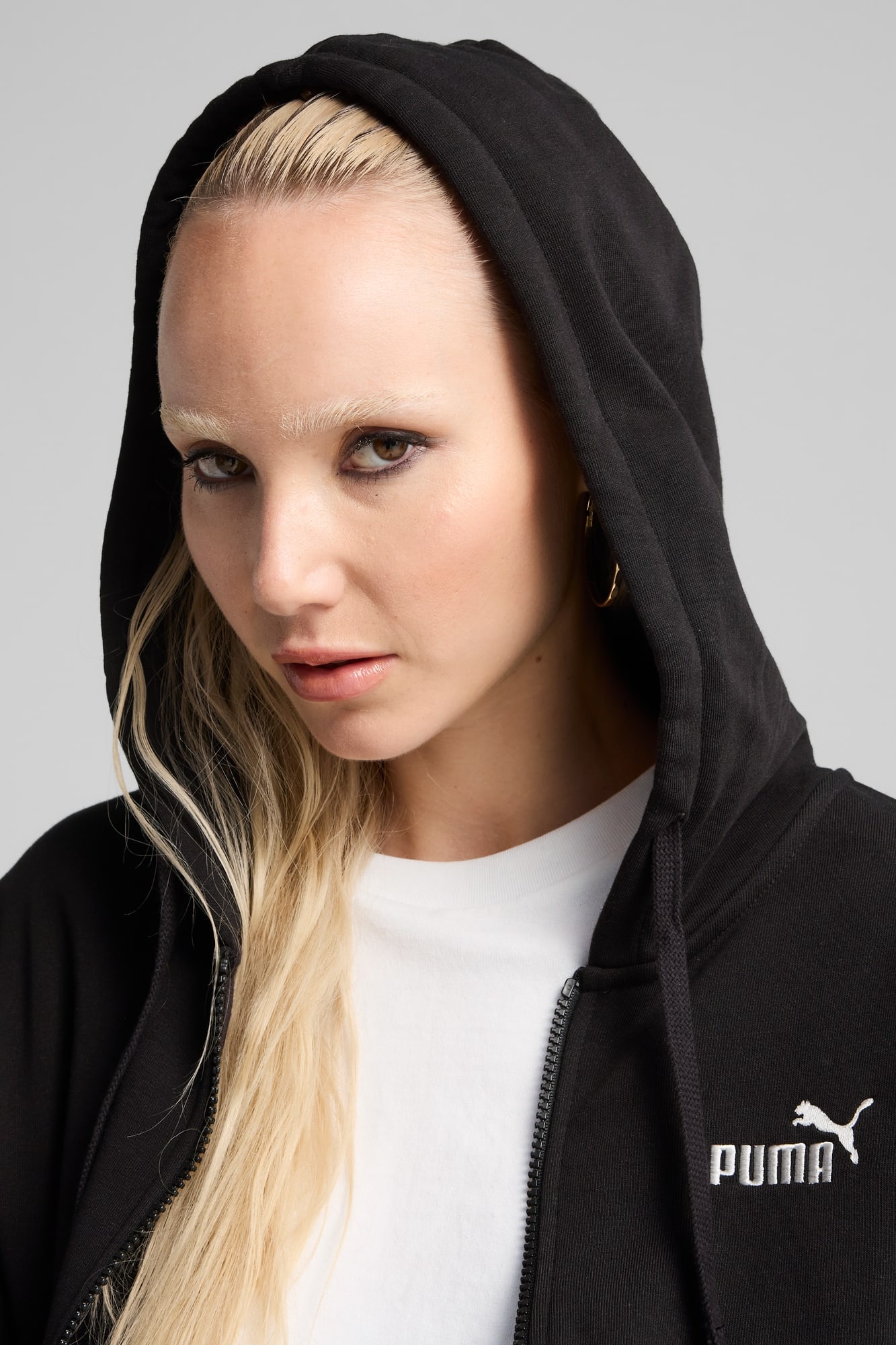 Essentials Small No. 1 Logo French Terry Women's Comfort Full-Zip Hoodie - 4