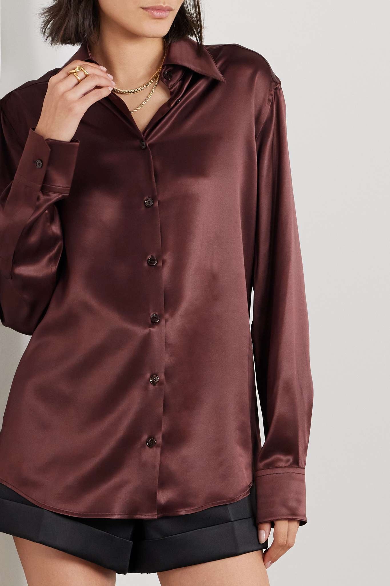 Silk-satin shirt - 3