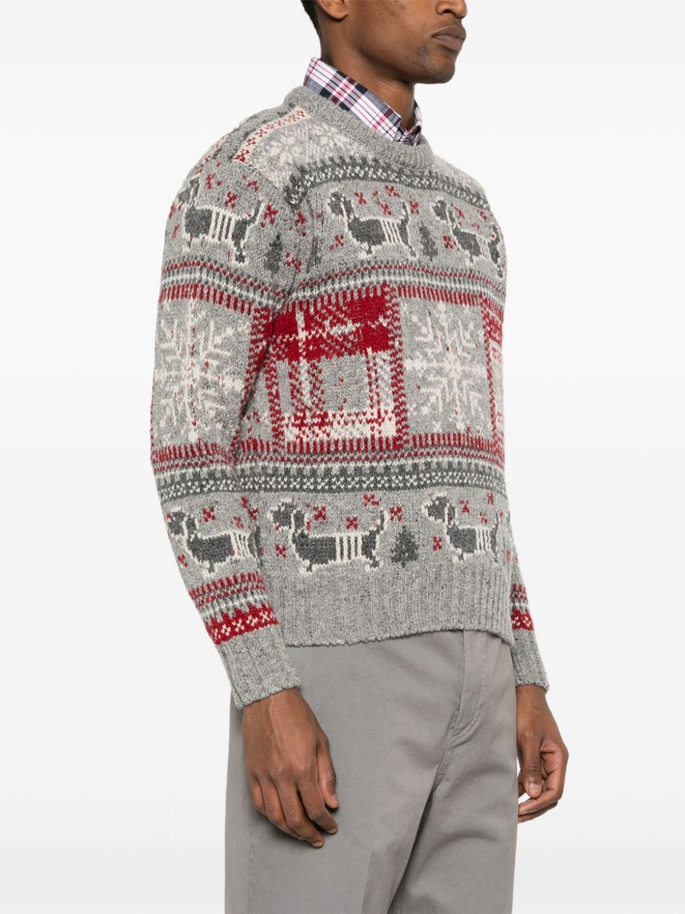 fair isle intarsia jumper - 3