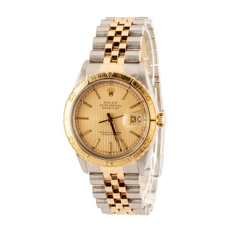 Rolex Datejust 16253 Champagne Tapestry Dial - 2