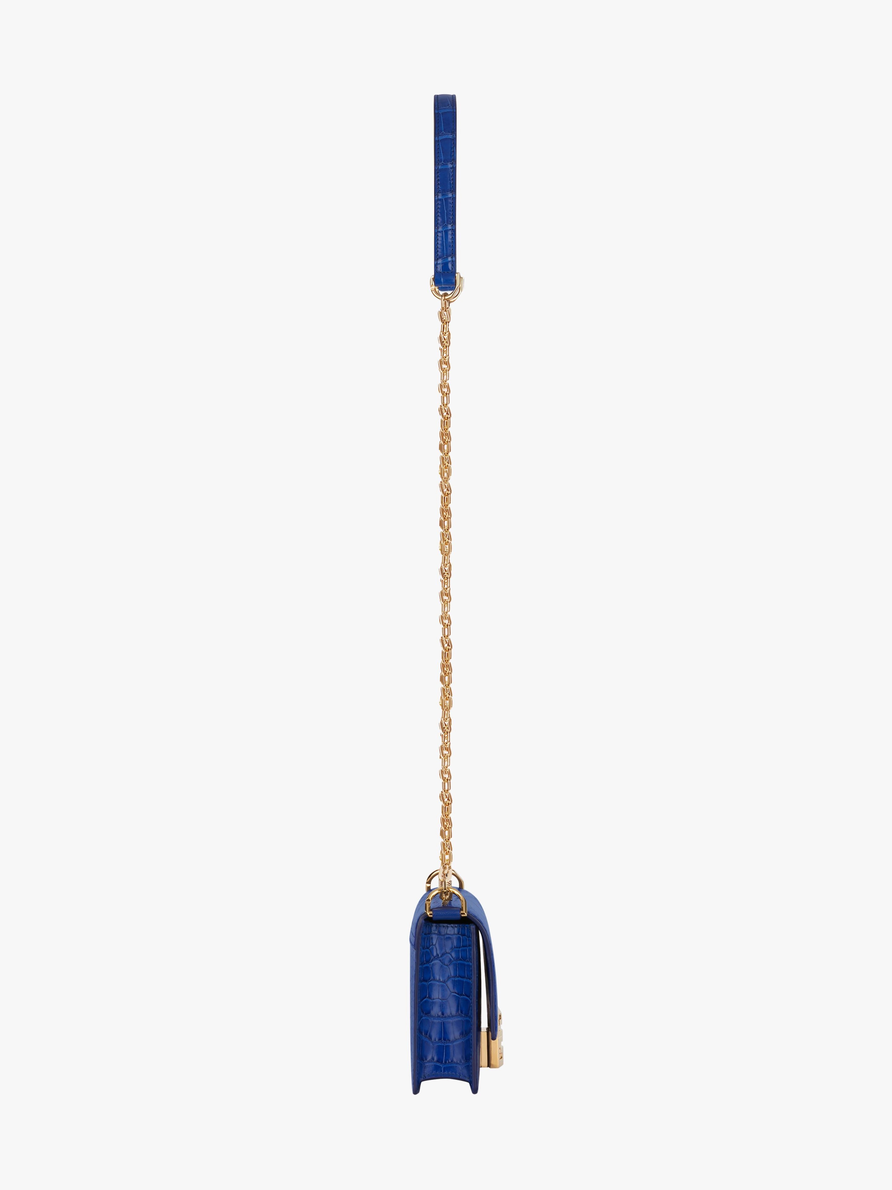 SMALL 4G BAG IN CROCODILE WITH CHAIN - 4