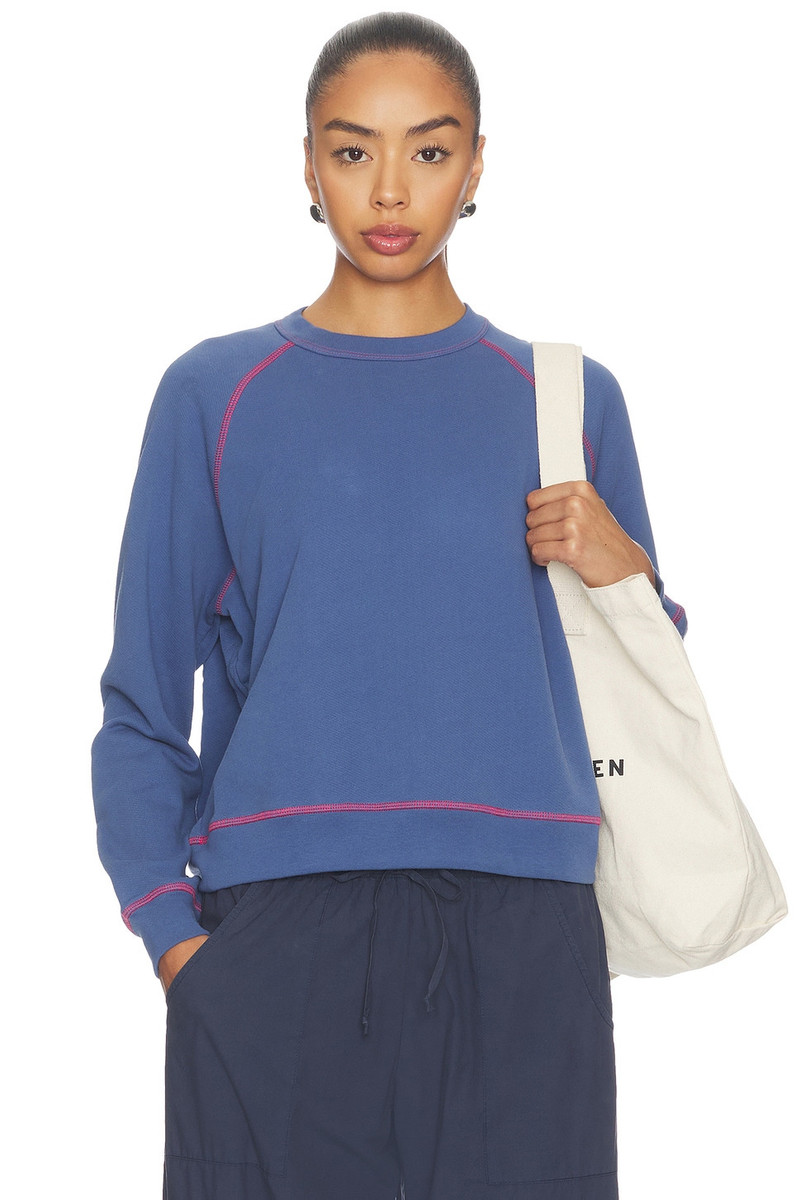 The Eco-terry Contrast Stitch Sweatshirt 1
