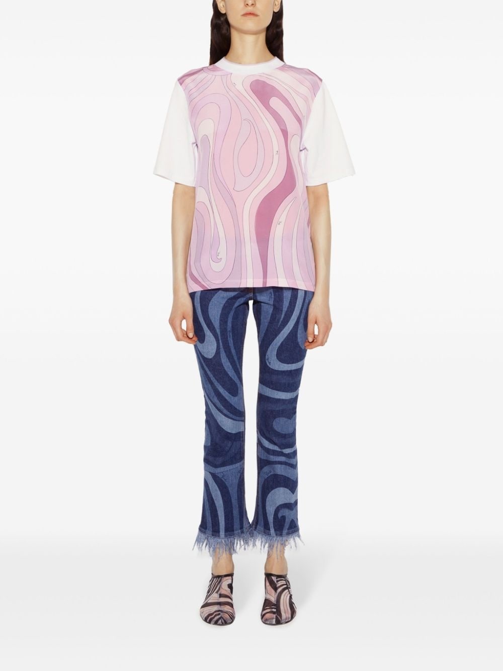 Marmo-print t-shirt - 2