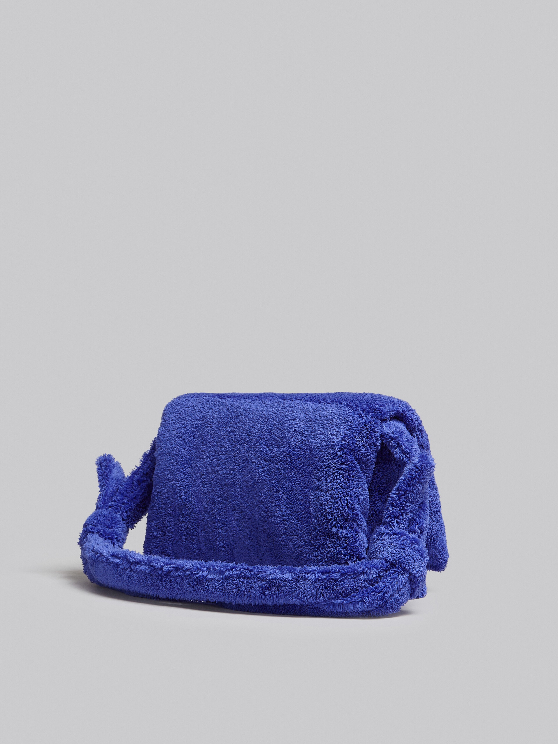 LARGE BLUE TERRY PRISMA BAG - 3