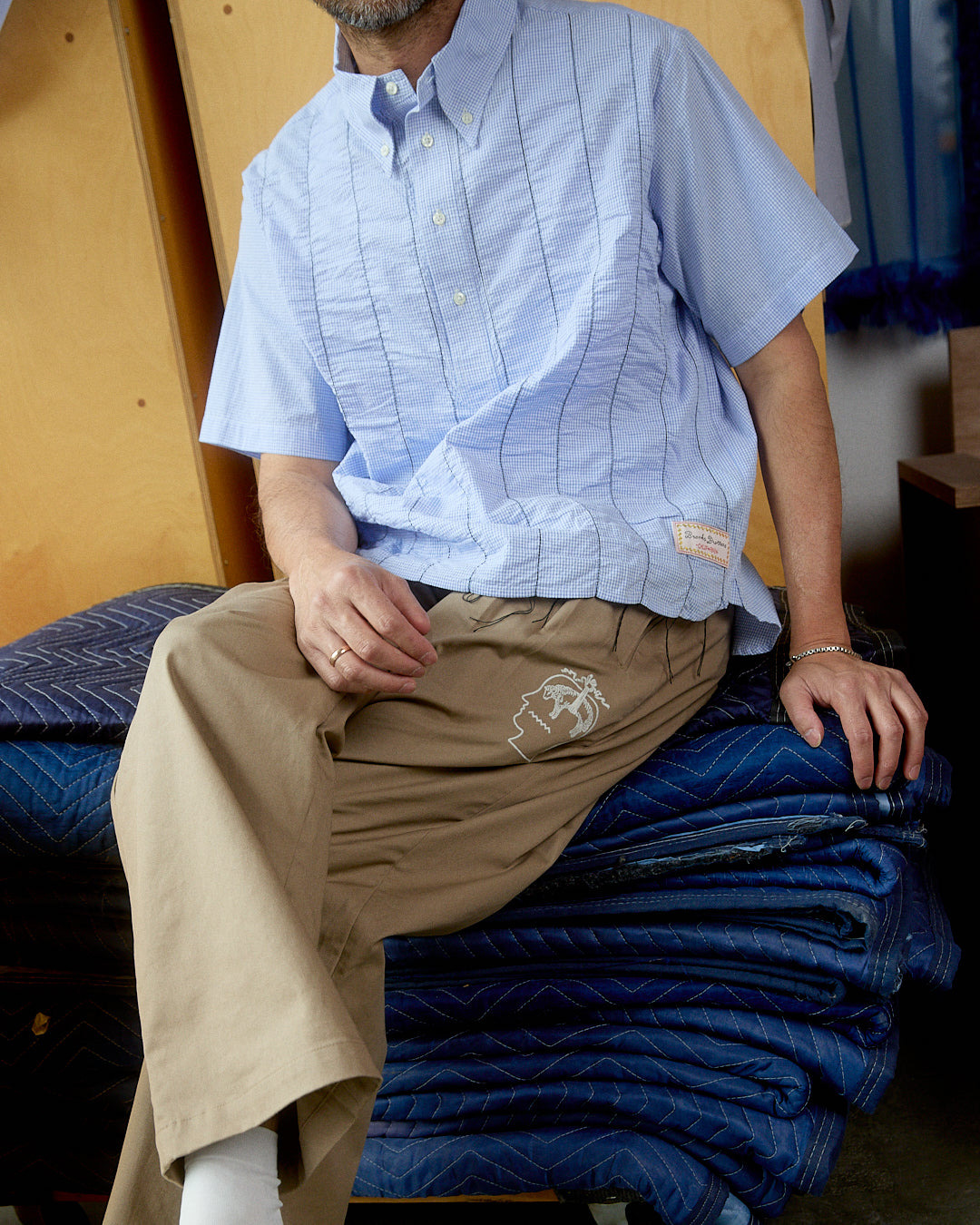 Brooks Brothers California Pleated Chino Trouser - Desert - 4