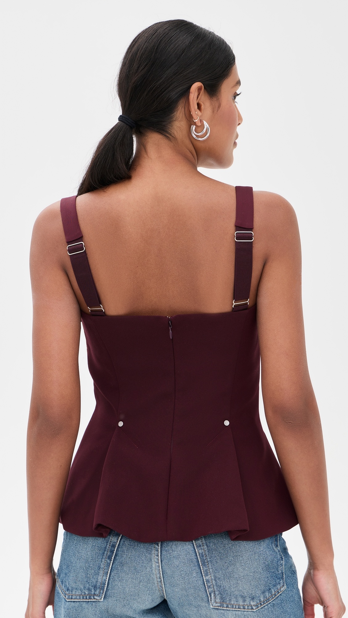 Sleeveless Fitted Waist Top - 2