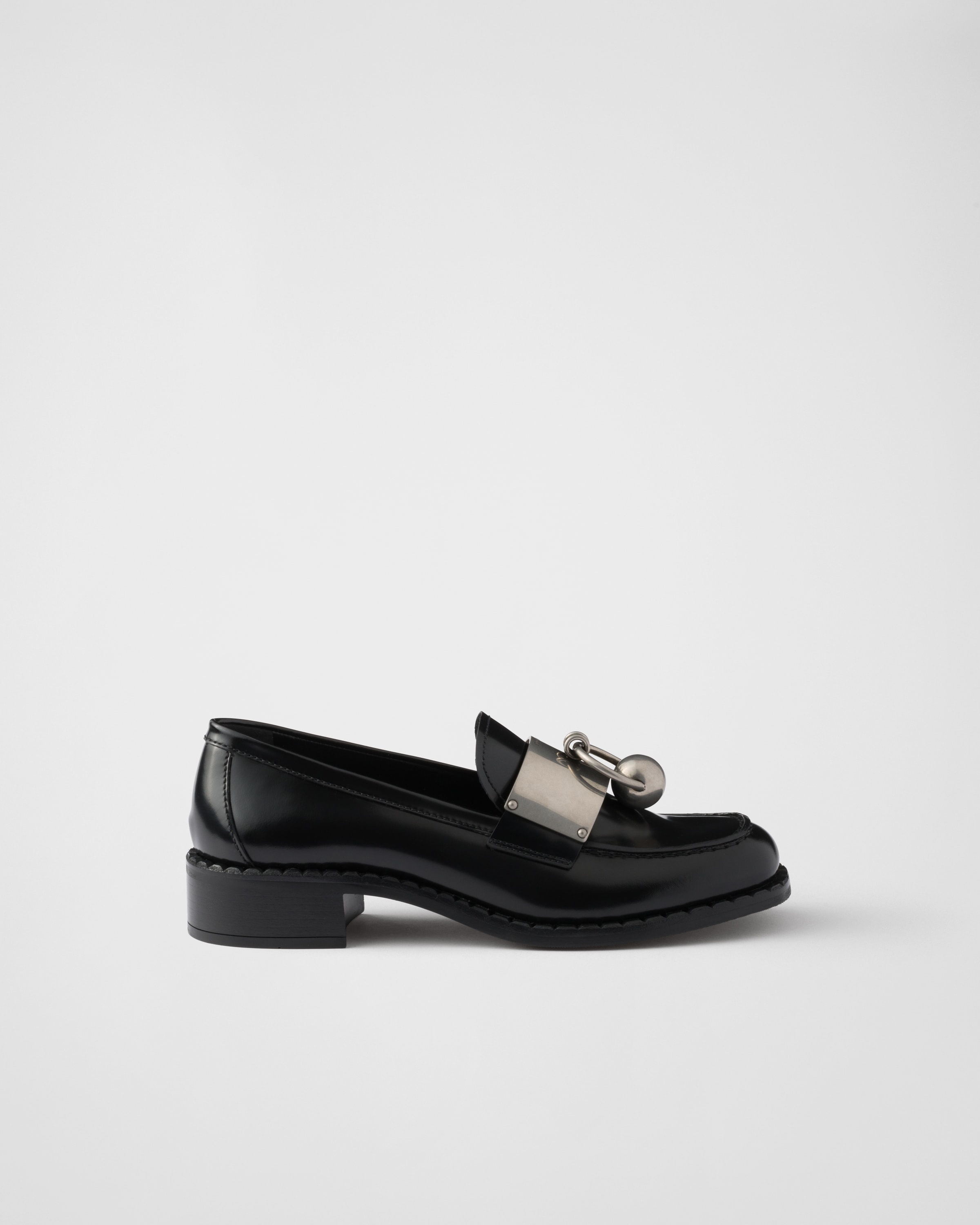 Brushed leather loafers - 2