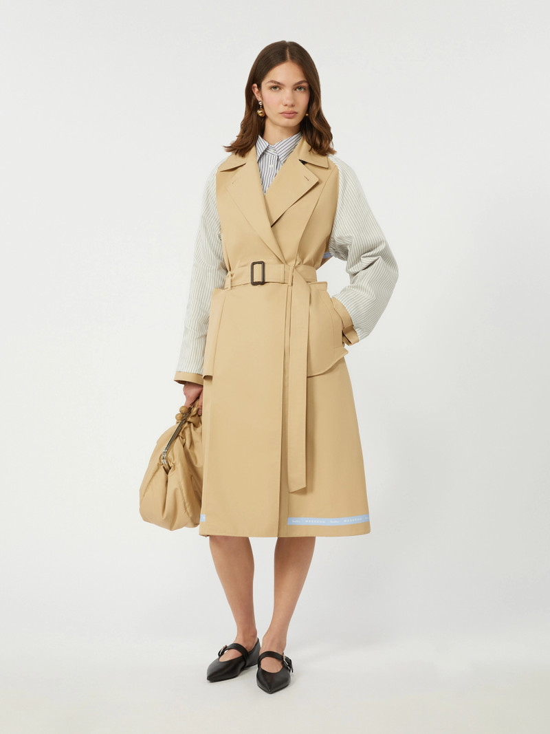 WEEKEND Max Mara Reversible water-repellent gabardine trench coat - BEIGE outlook