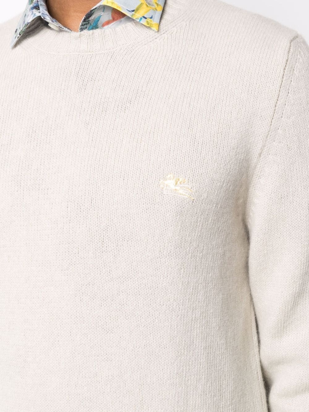 logo-embroidered jumper - 5