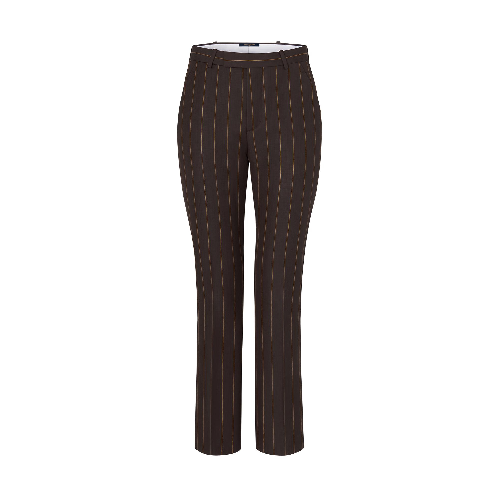 Retro Wide Pinstripe Suit Pants  - 1