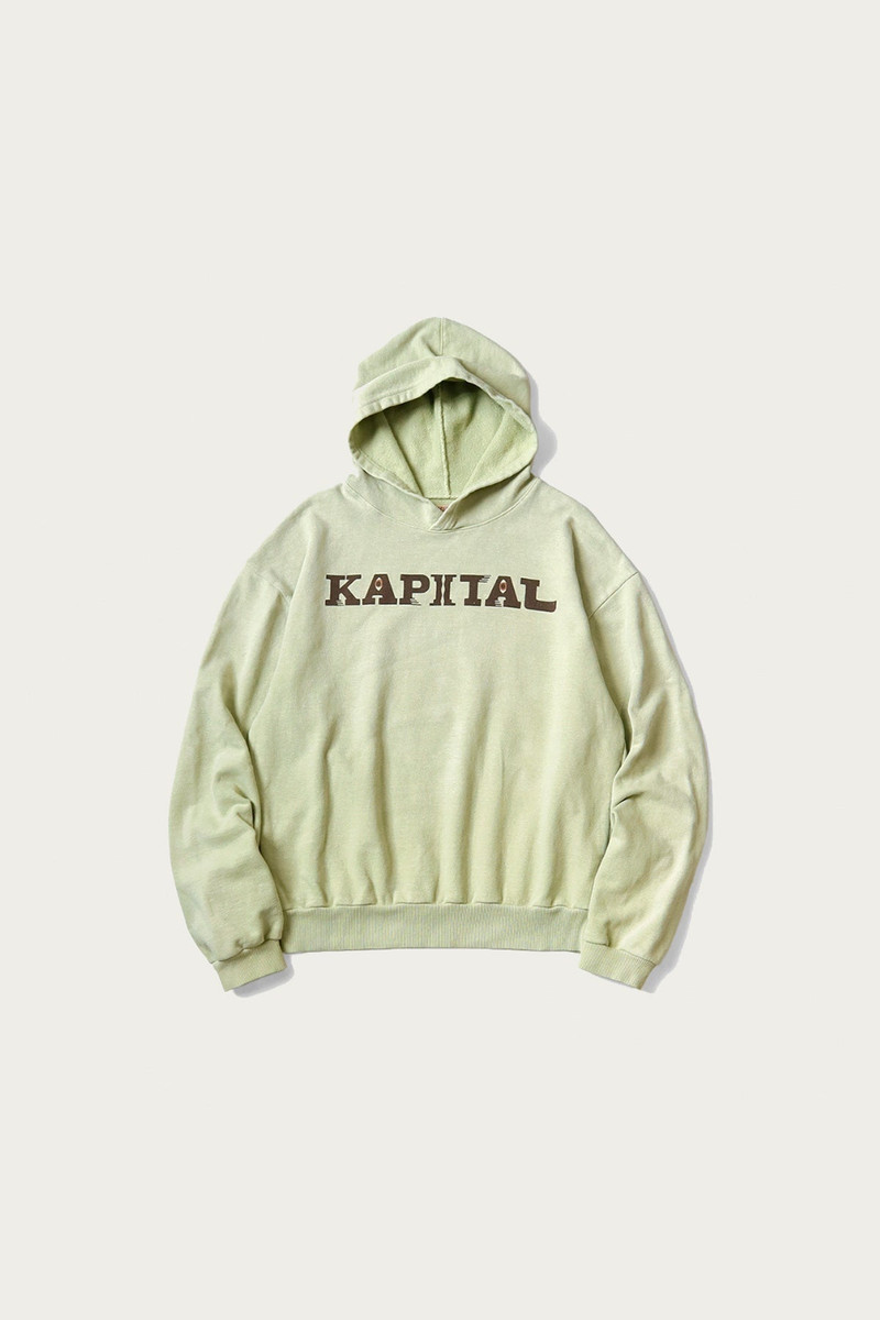 Kapital SWT Knit Hoodie (SPEAKEASY KAPITAL) - Mint outlook