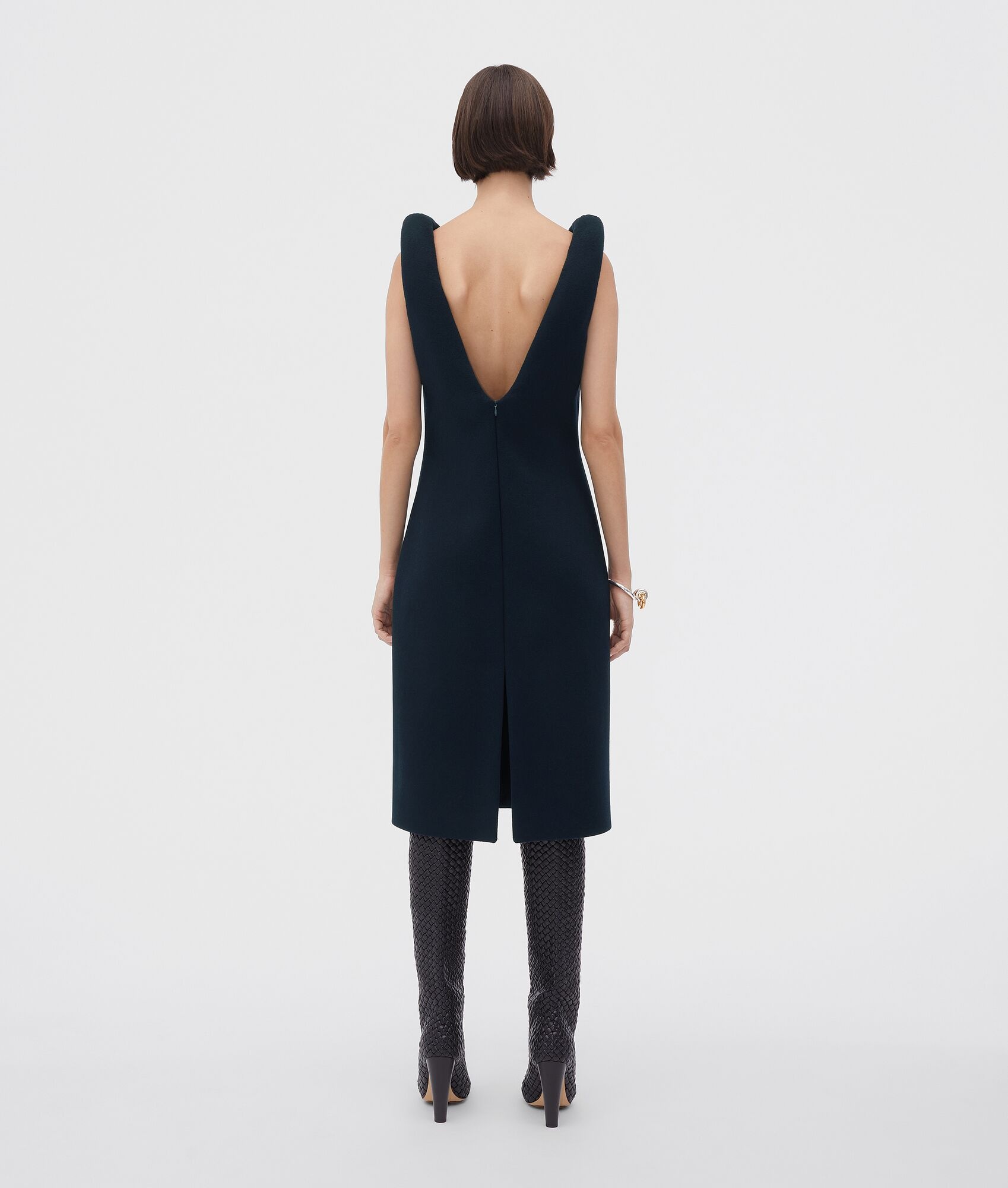 double face wool dress - 3