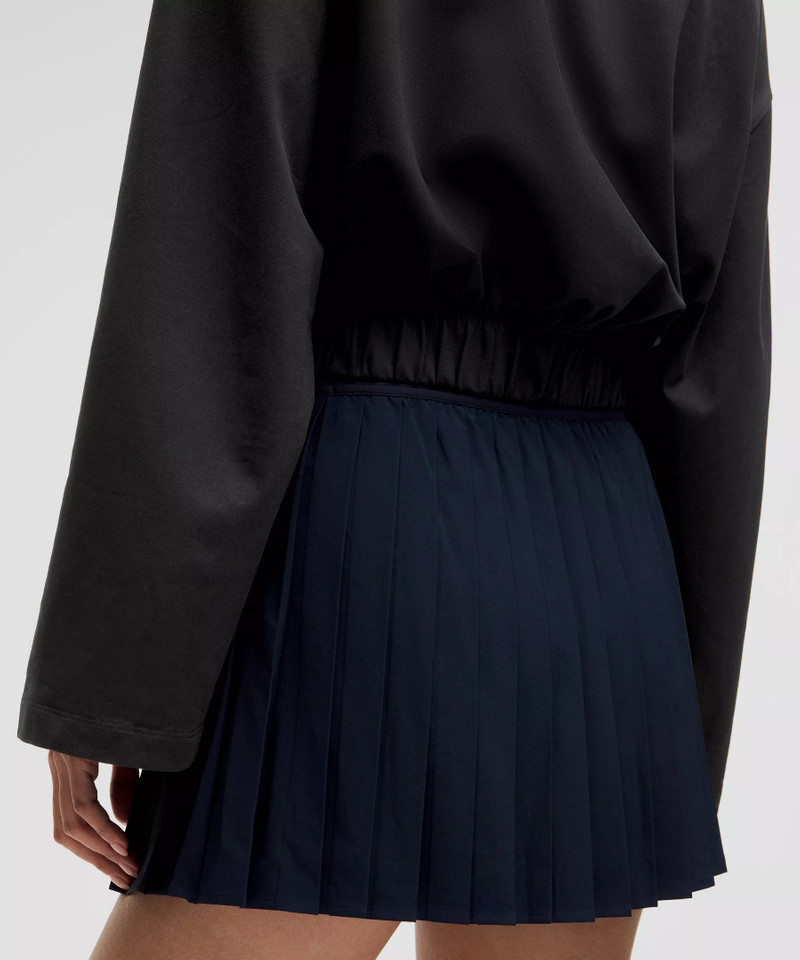 Soft Jersey Relaxed Cinchable Crewneck Long-Sleeve Shirt 5