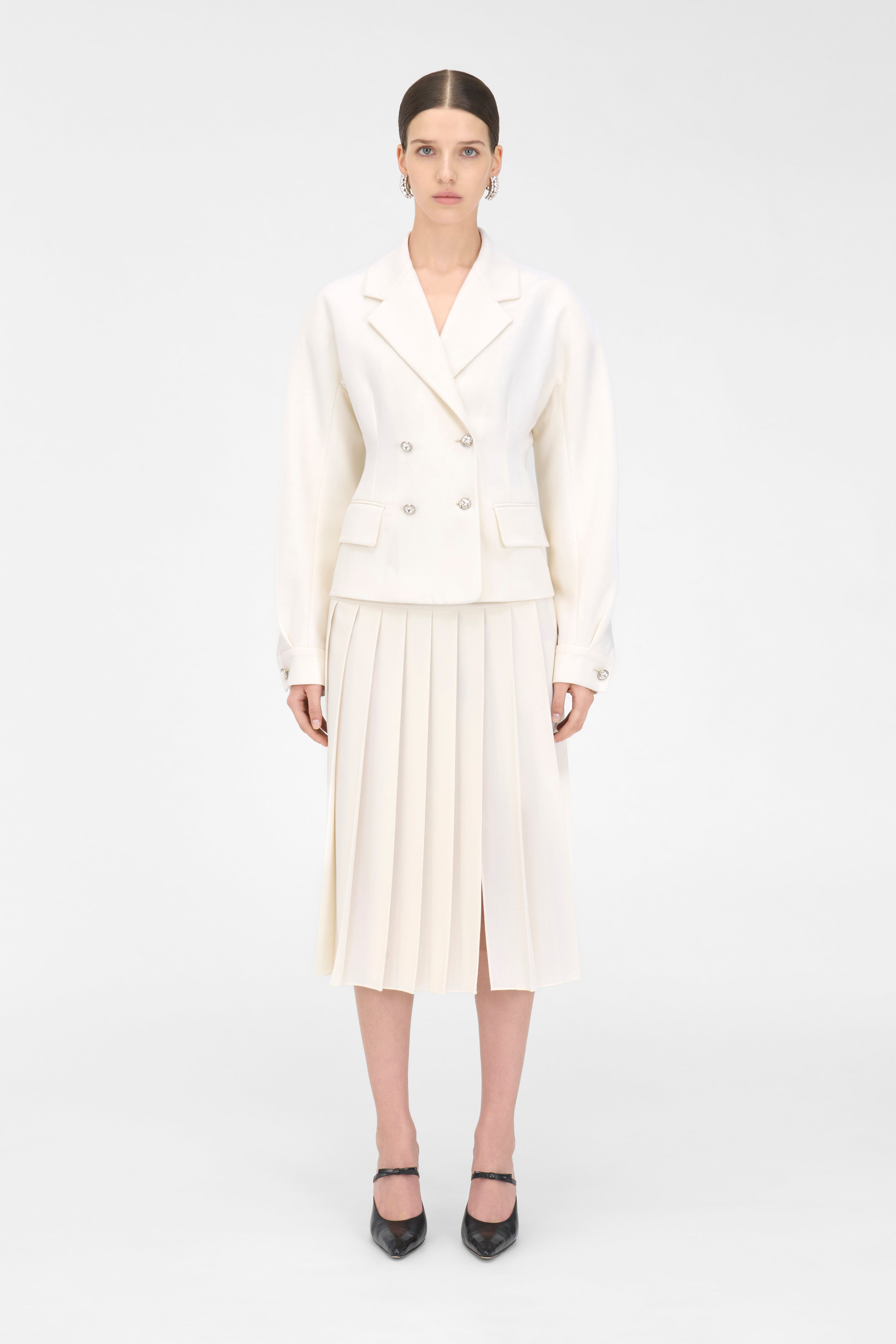 WOOL CREPE JACKET - 3