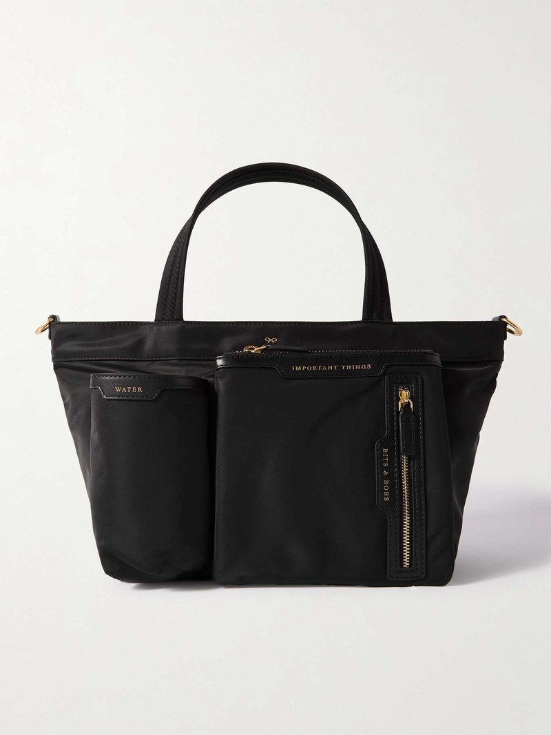 Leather-trimmed ECONYL® 토트 백 - 1