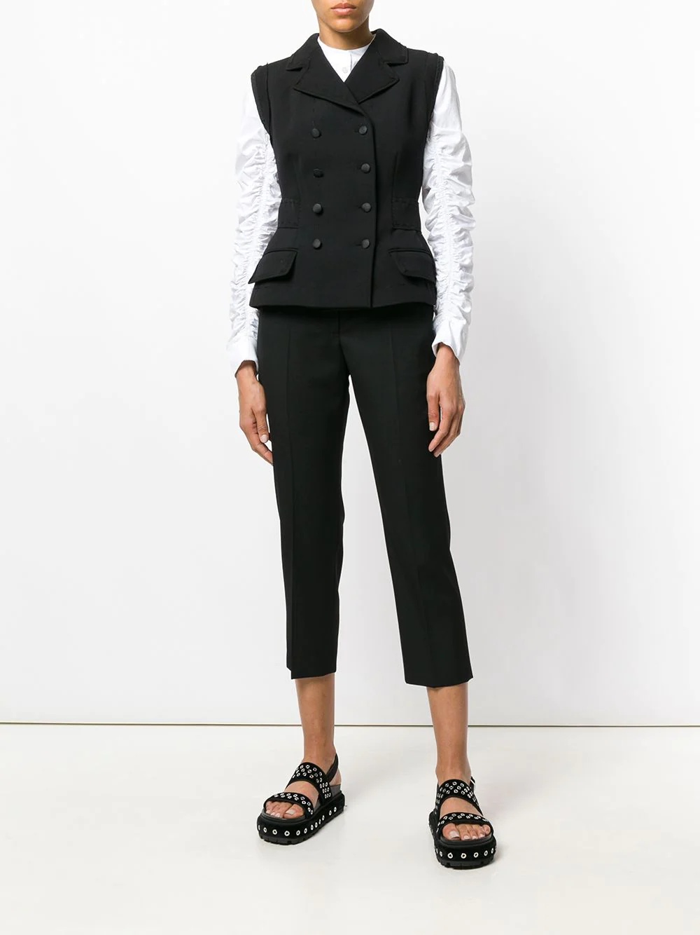 cropped tailored trousers - 3