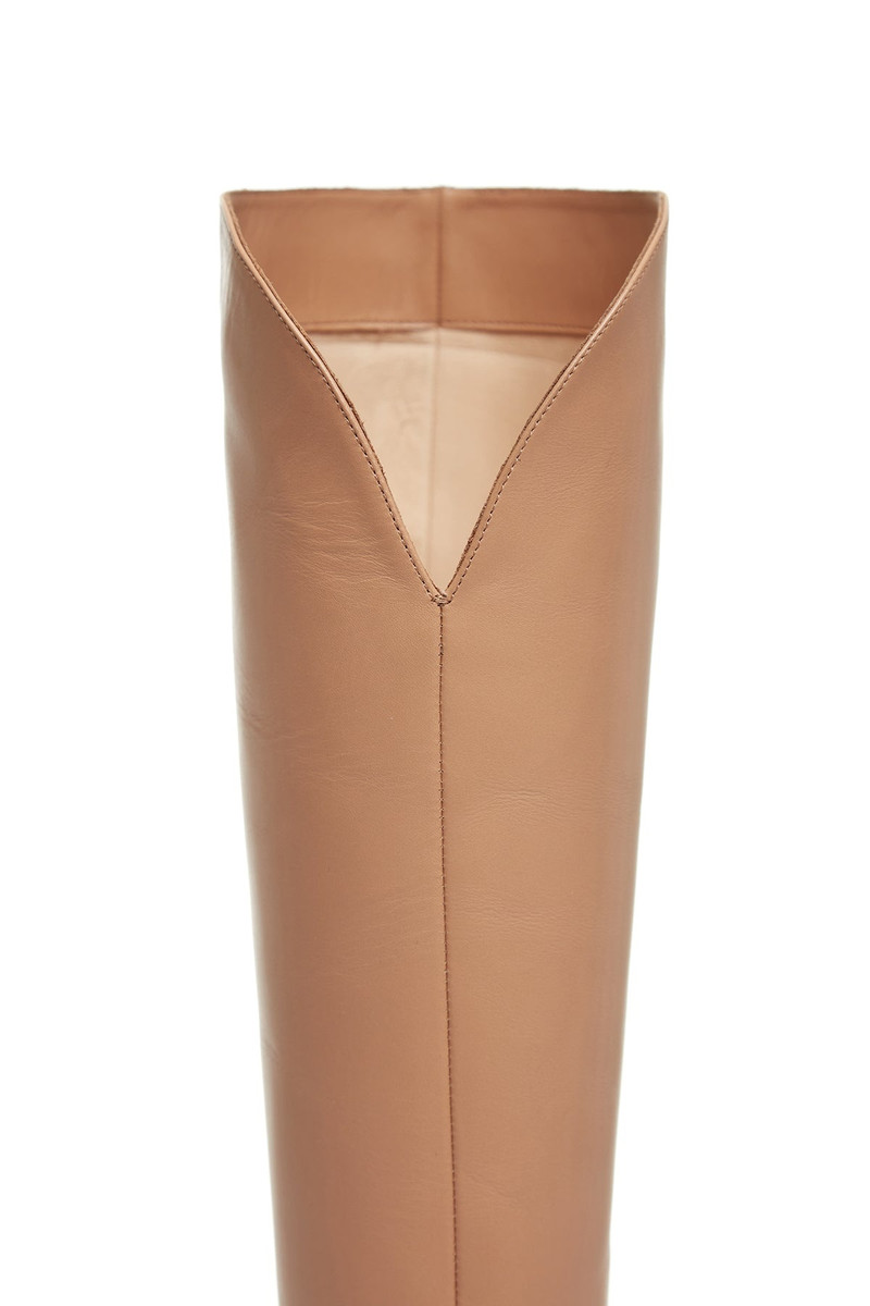 Cora Knee High Boot in Camel Leather 5
