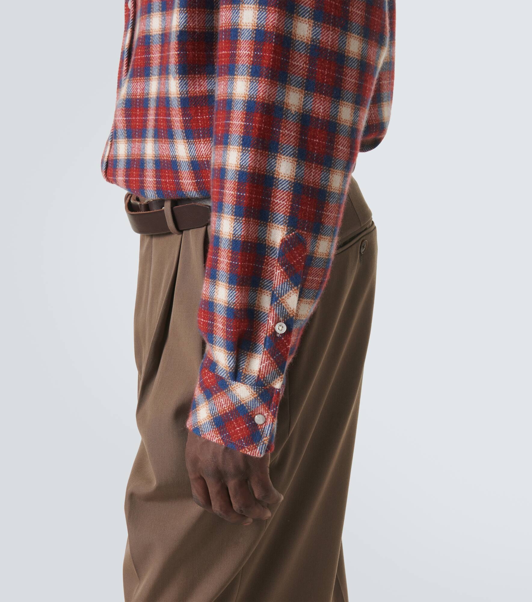 Cashmere tartan shirt - 6