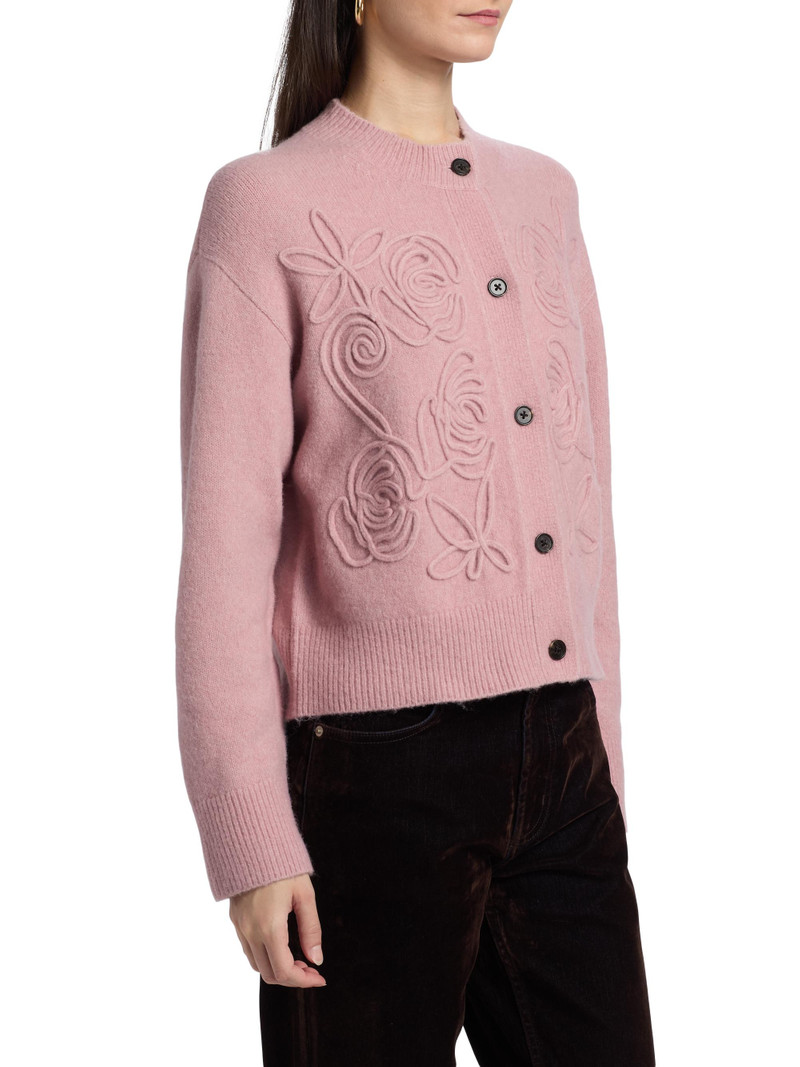 Women's Coralee Floral Soutache-Style Cardigan - Ballet 4