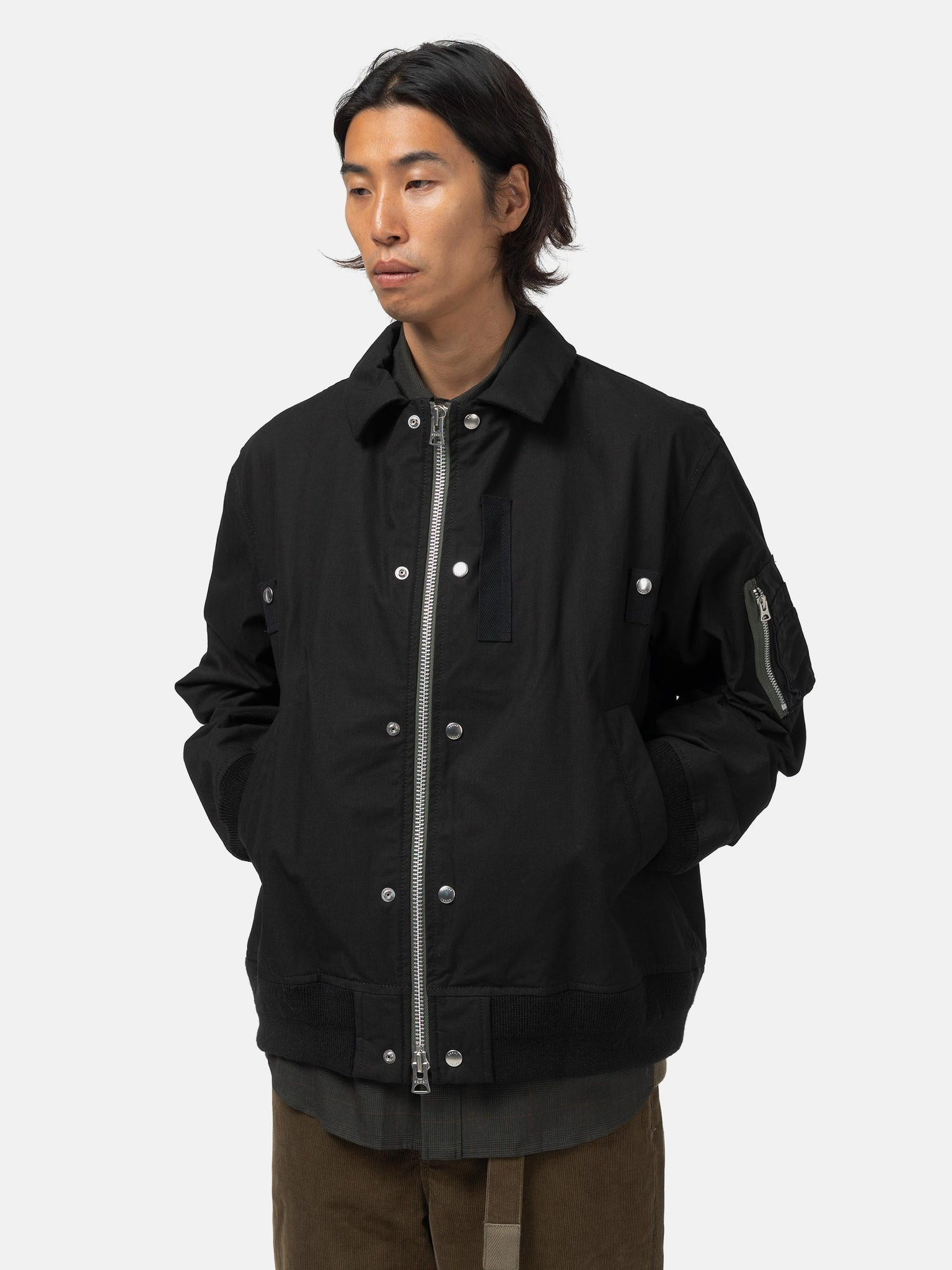 Rip Stop Blouson Black - 4