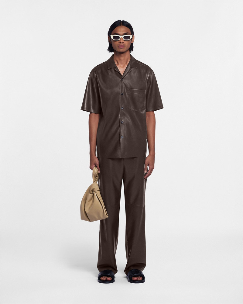 Nanushka ARIC - OKOBOR™ alt-leather pants - Coffee ground outlook