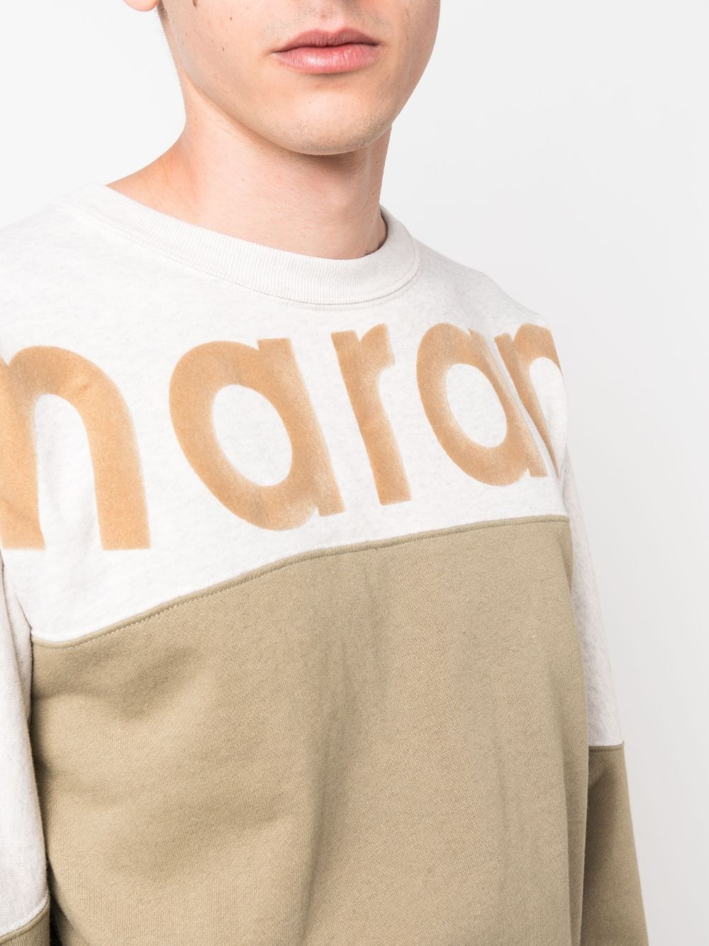 logo-print ribbed sweatshirt - 5
