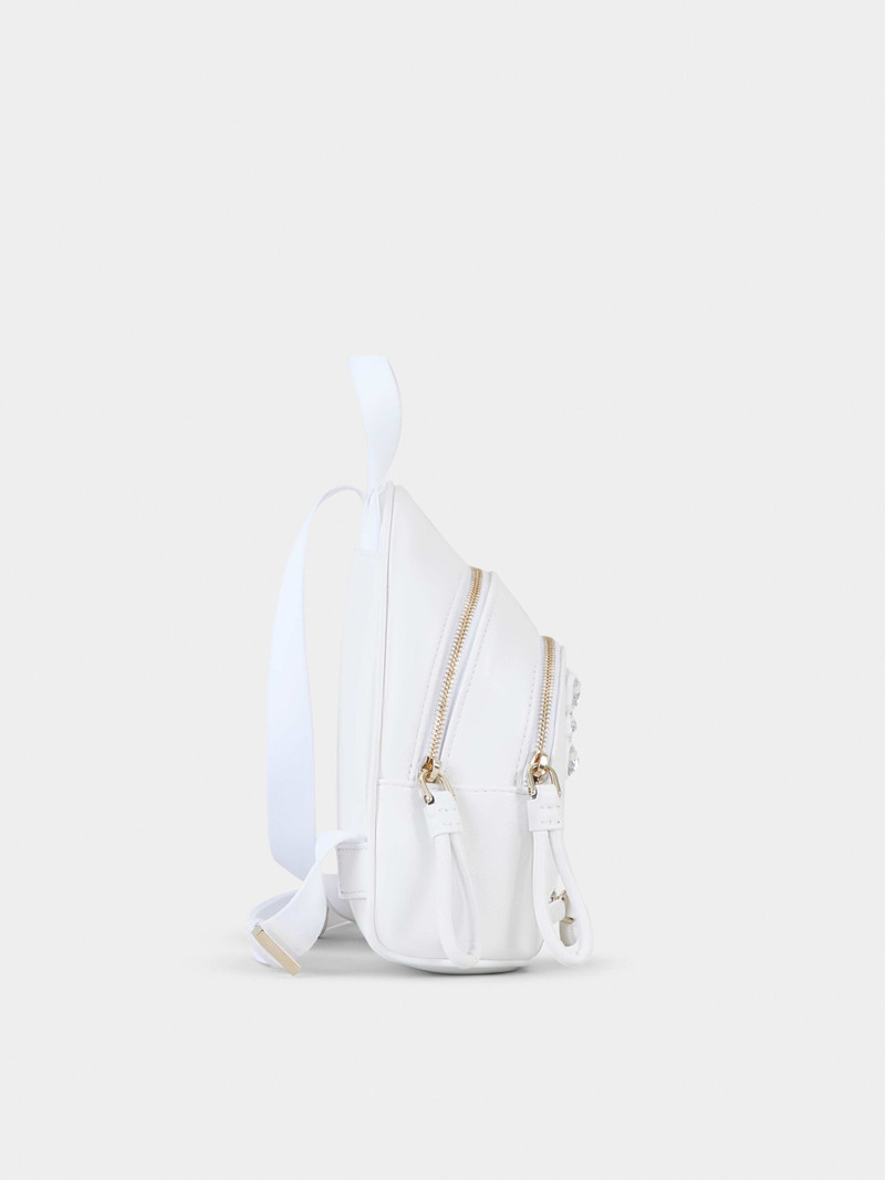 Walky Viv' Strass Buckle Mini Backpack in Soft Leather 4