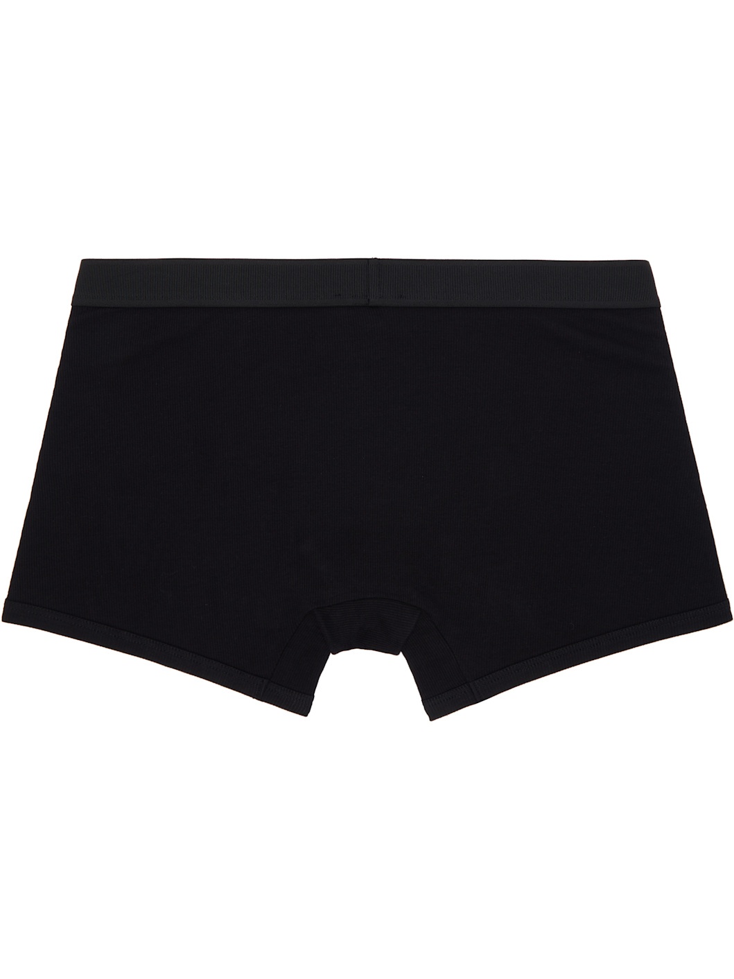 Black 90s Vintage Logo Ribbed Long Boxer Briefs - 2