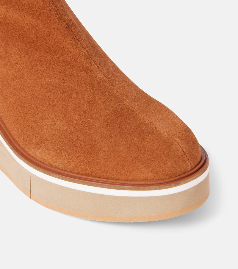 Albane suede platform ankle boots 5