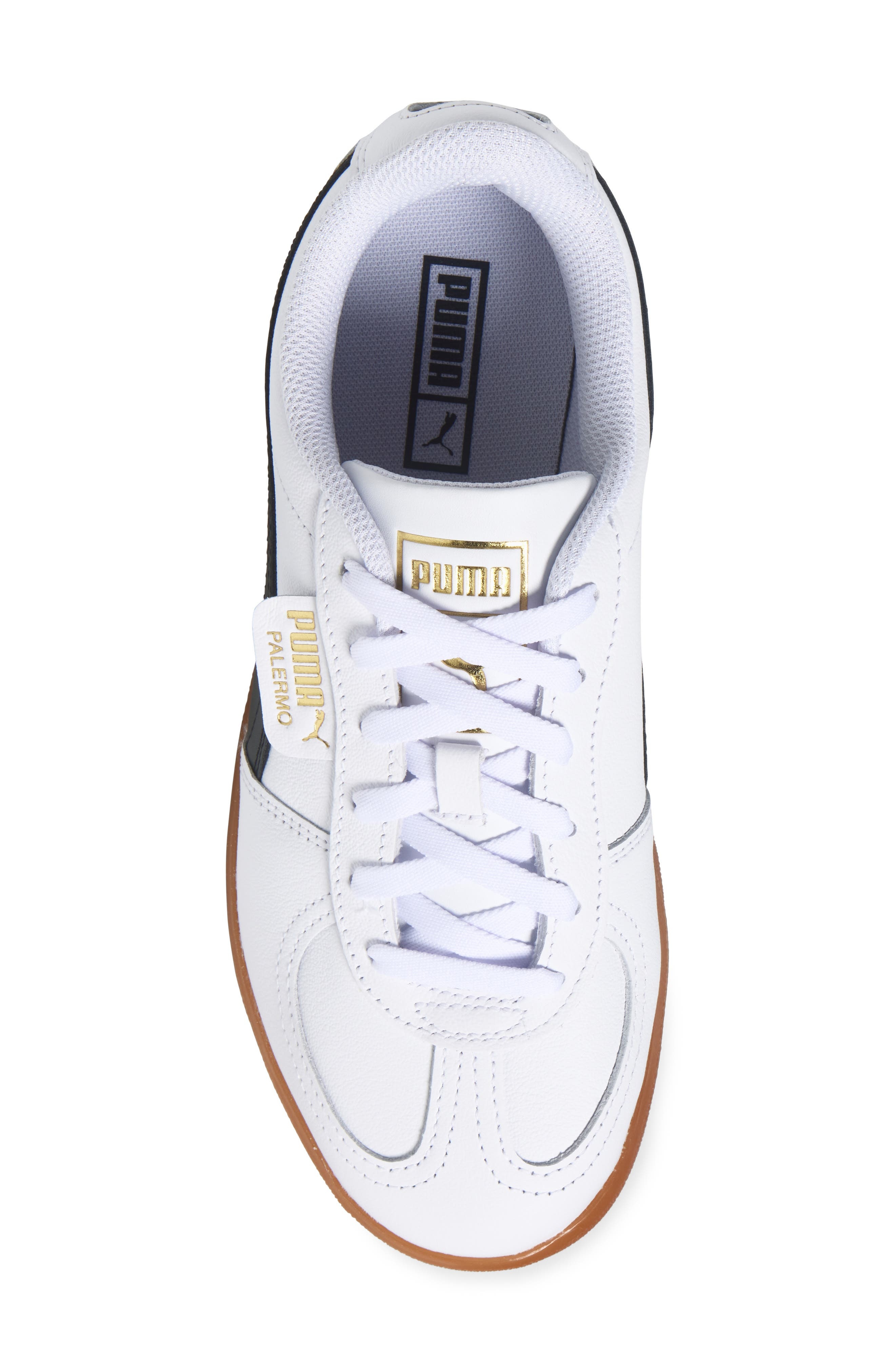 PUMA Palermo Elevata Platform Sneaker in Puma White-Gum at Nordstrom - 5