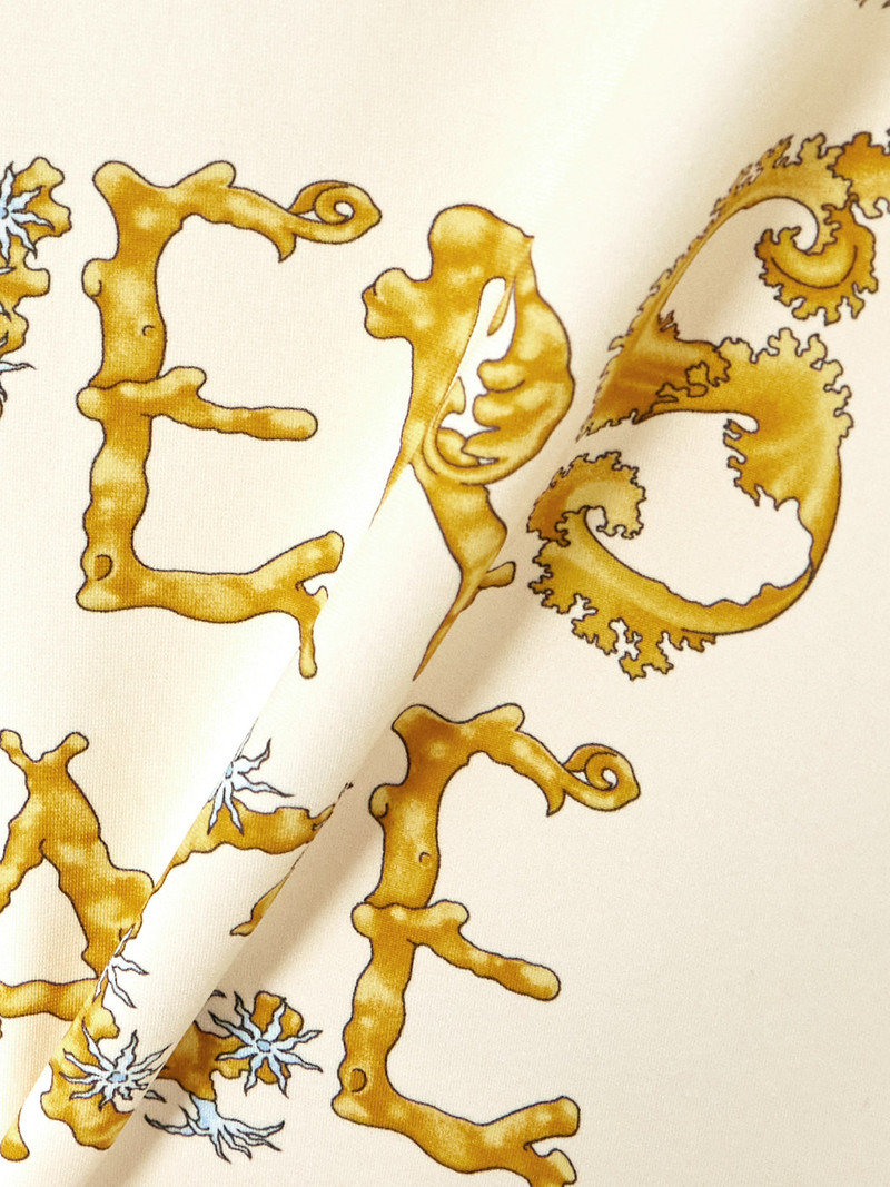 VERSACE Open-back Printed Swimsuit outlook