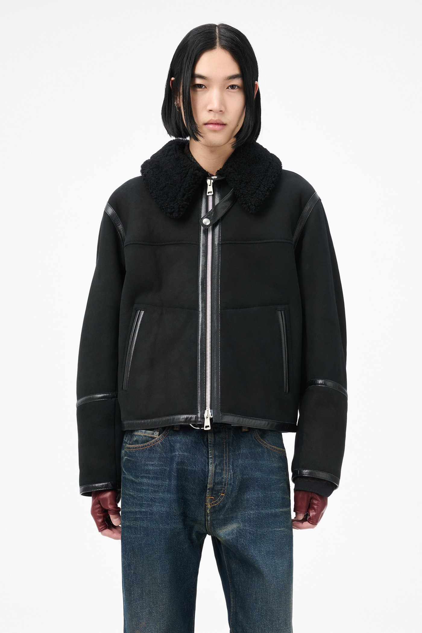 Pilot Jacket Black Shearling - 3