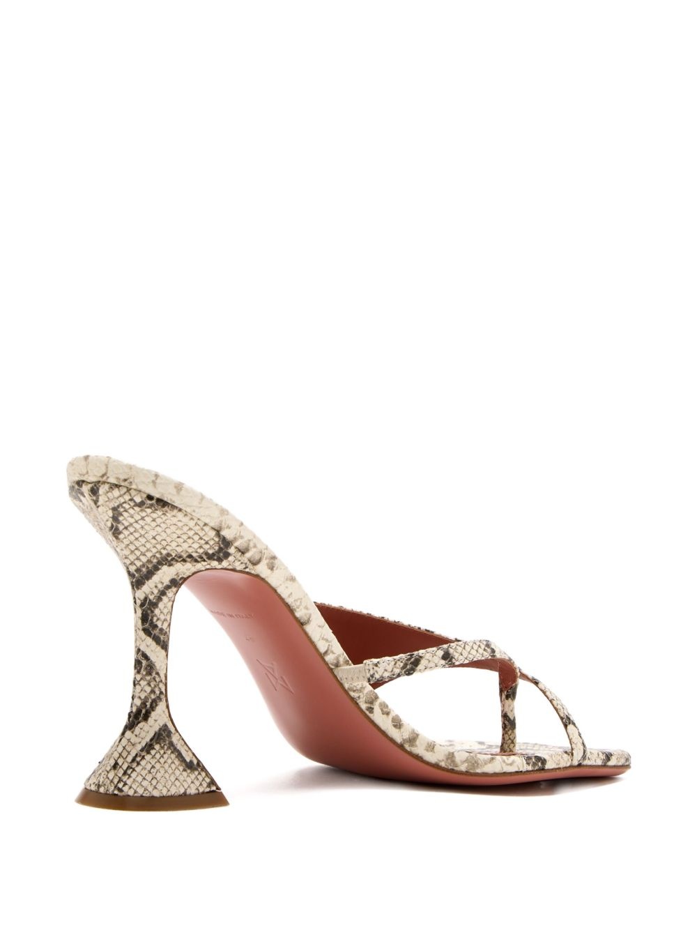 95mm Shiona snakeskin-effect sandals - 3