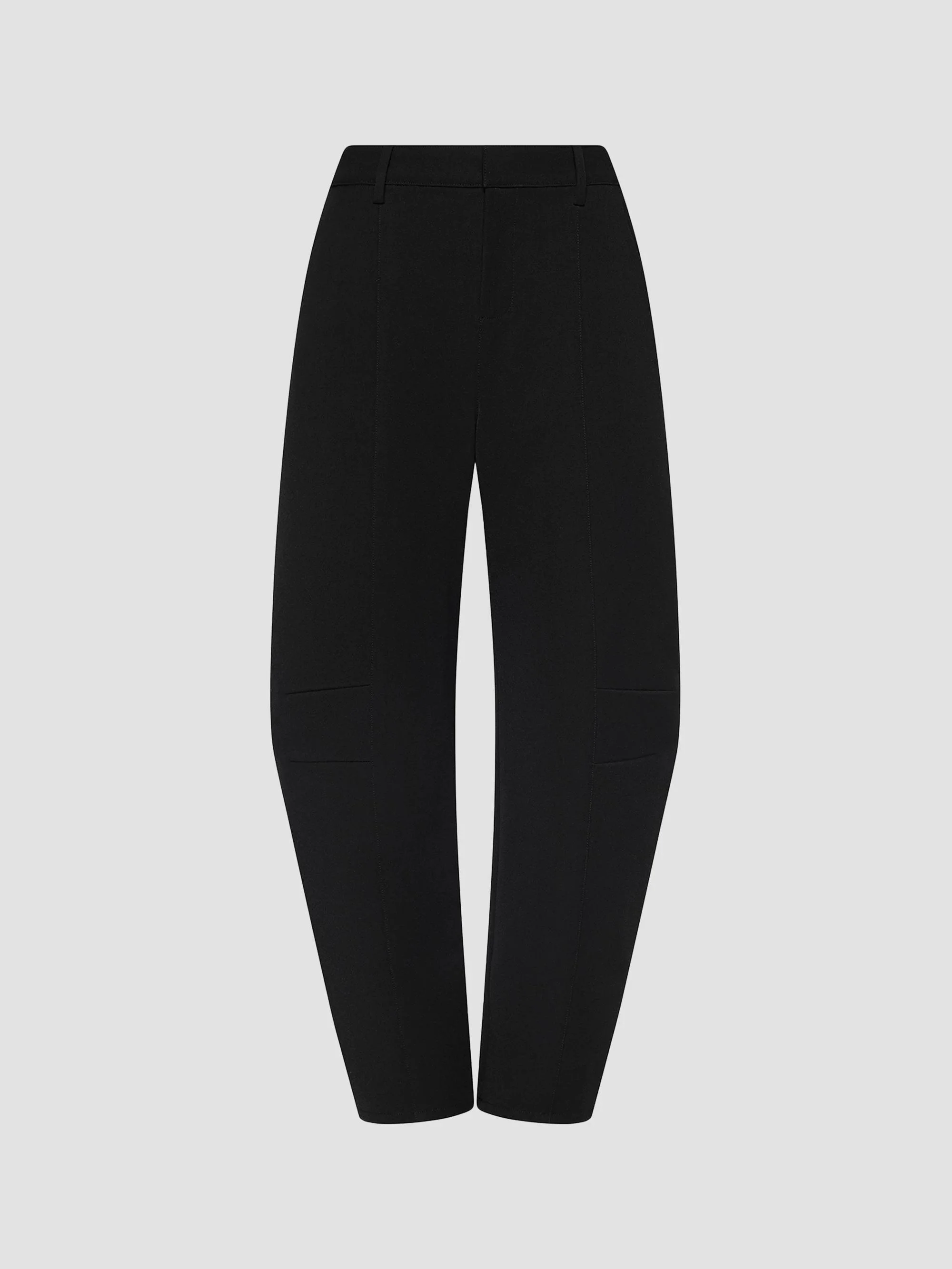 Women's Colby Barrel-Leg Trousers - Black - 1