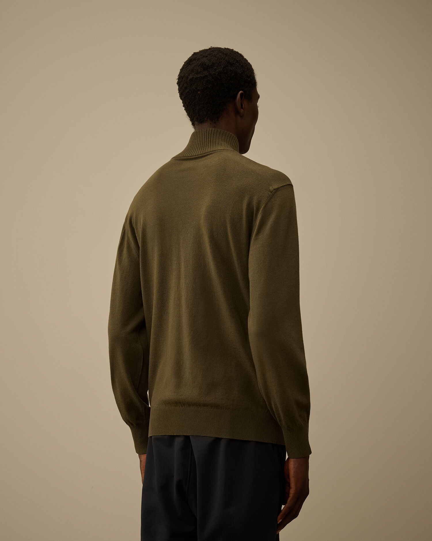 Extrafine Merino Wool Half Zip Sweater - 4