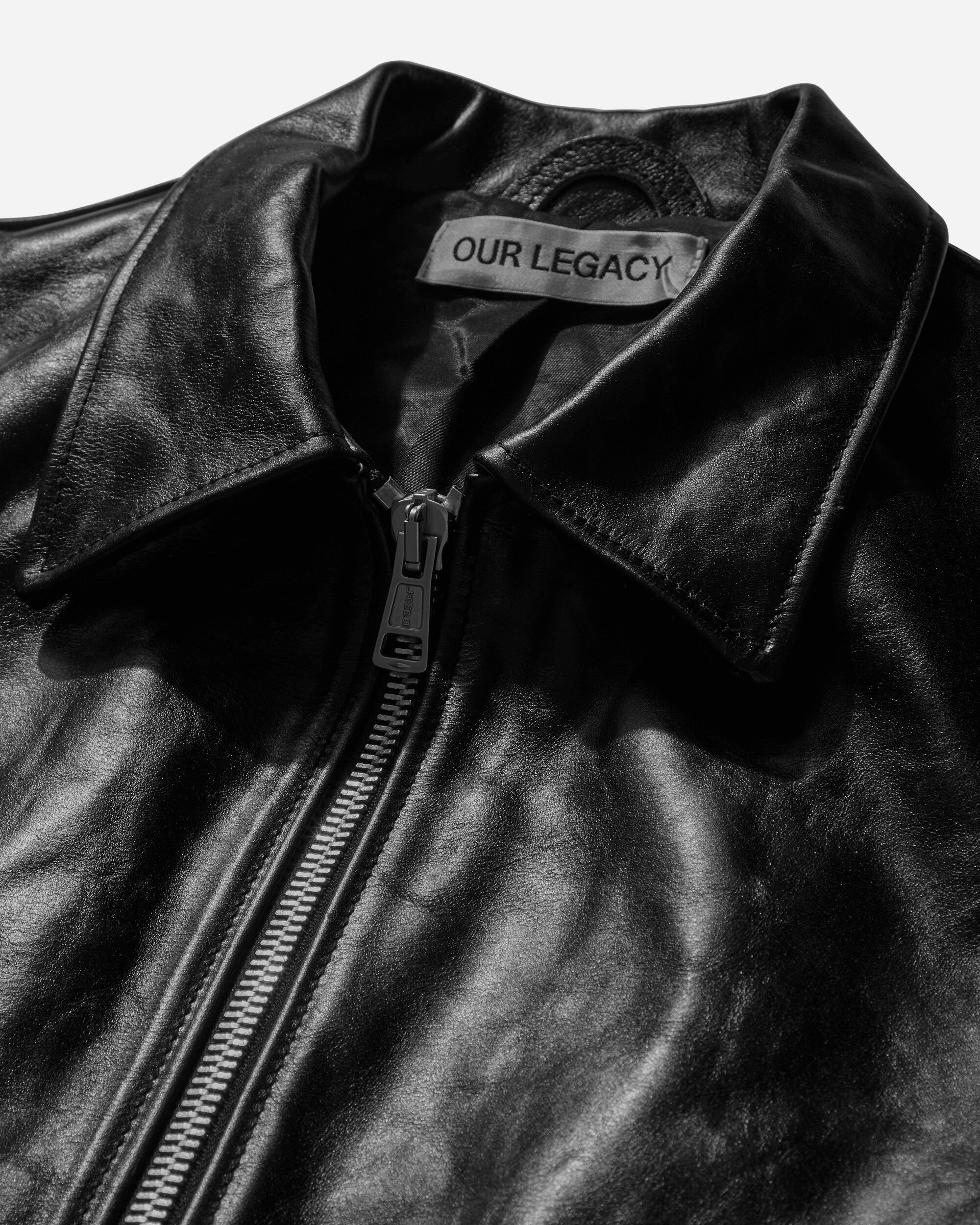 Men's Mini Leather Jacket Black - 5