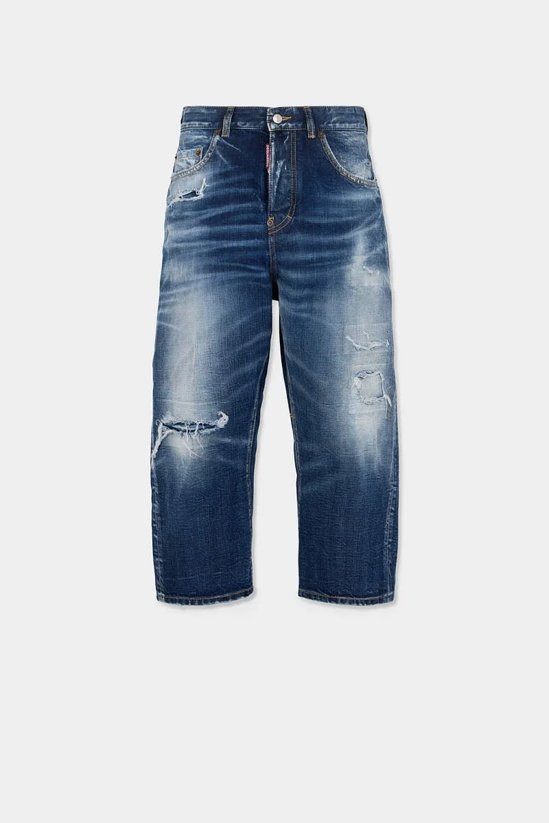 MEDIUM RIPPED BAFFO KAWAII JEANS - 1
